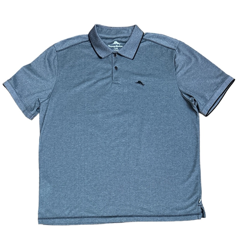 Tommy Bahama Black & White Checkered Polo